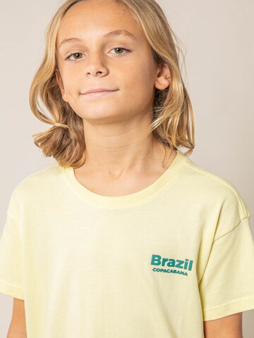 T-Shirt 'Janeiro' Deeluxe en jaune