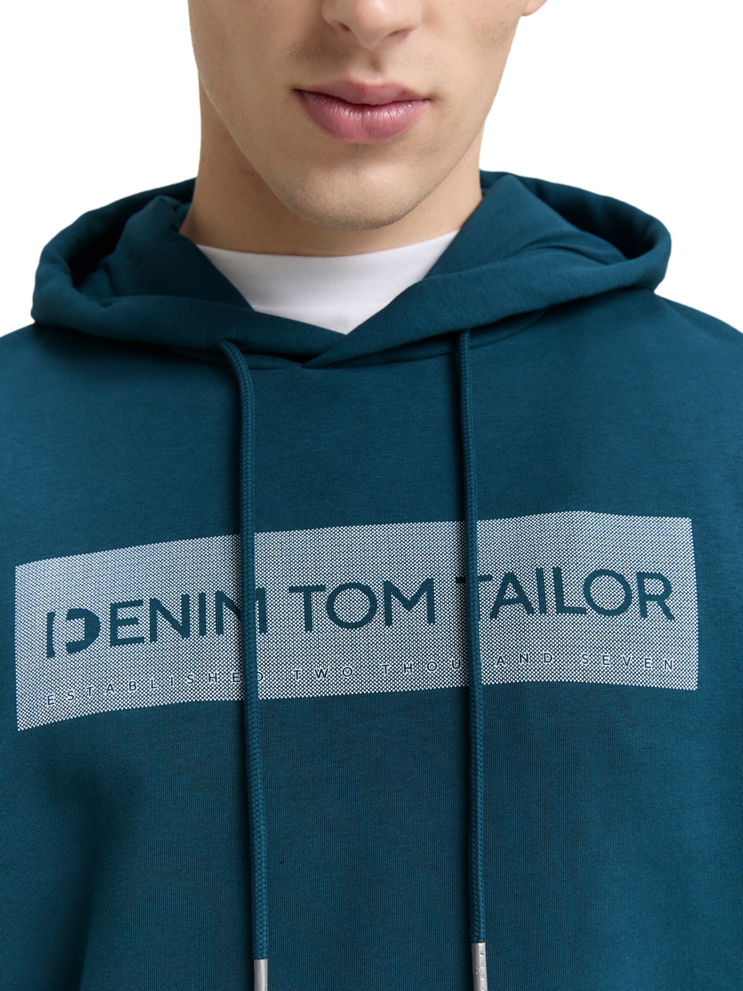 TOM TAILOR DENIM Sweatshirt in Green