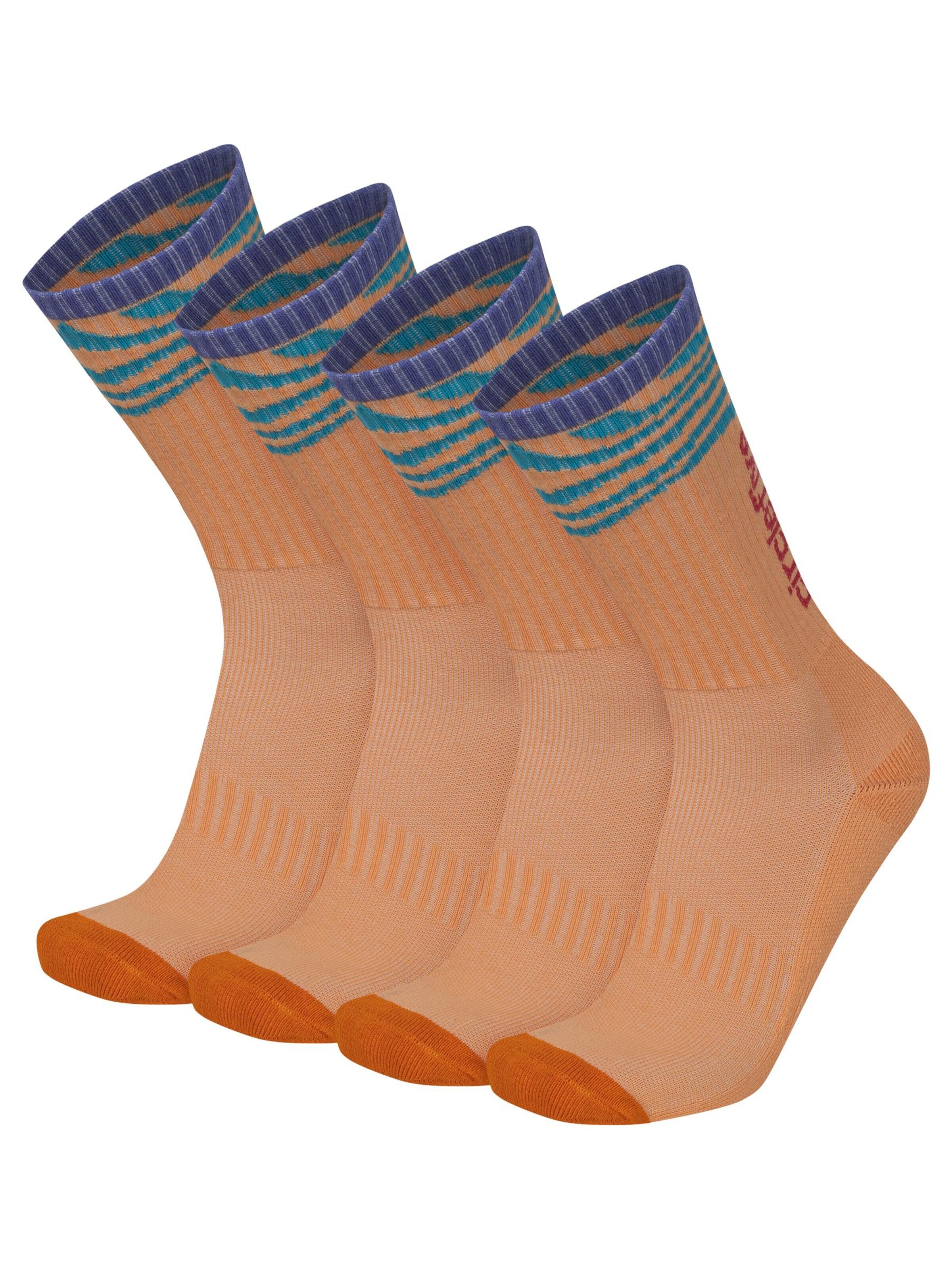 Chaussettes de sport Circle Five en orange