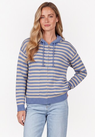 usha BLUE LABEL Gebreid vest in Beige: voorkant