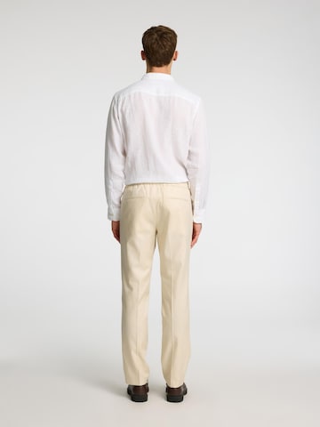 Regular Pantalon à pince SELECTED en beige