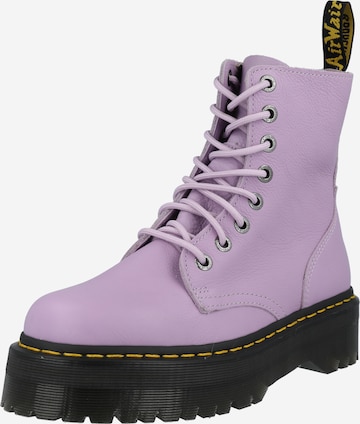 lillā Dr. Martens Sienamie zābaki: no priekšpuses