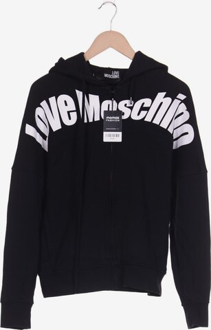 Love Moschino Sweatshirt & Zip-Up Hoodie in L in Black: front