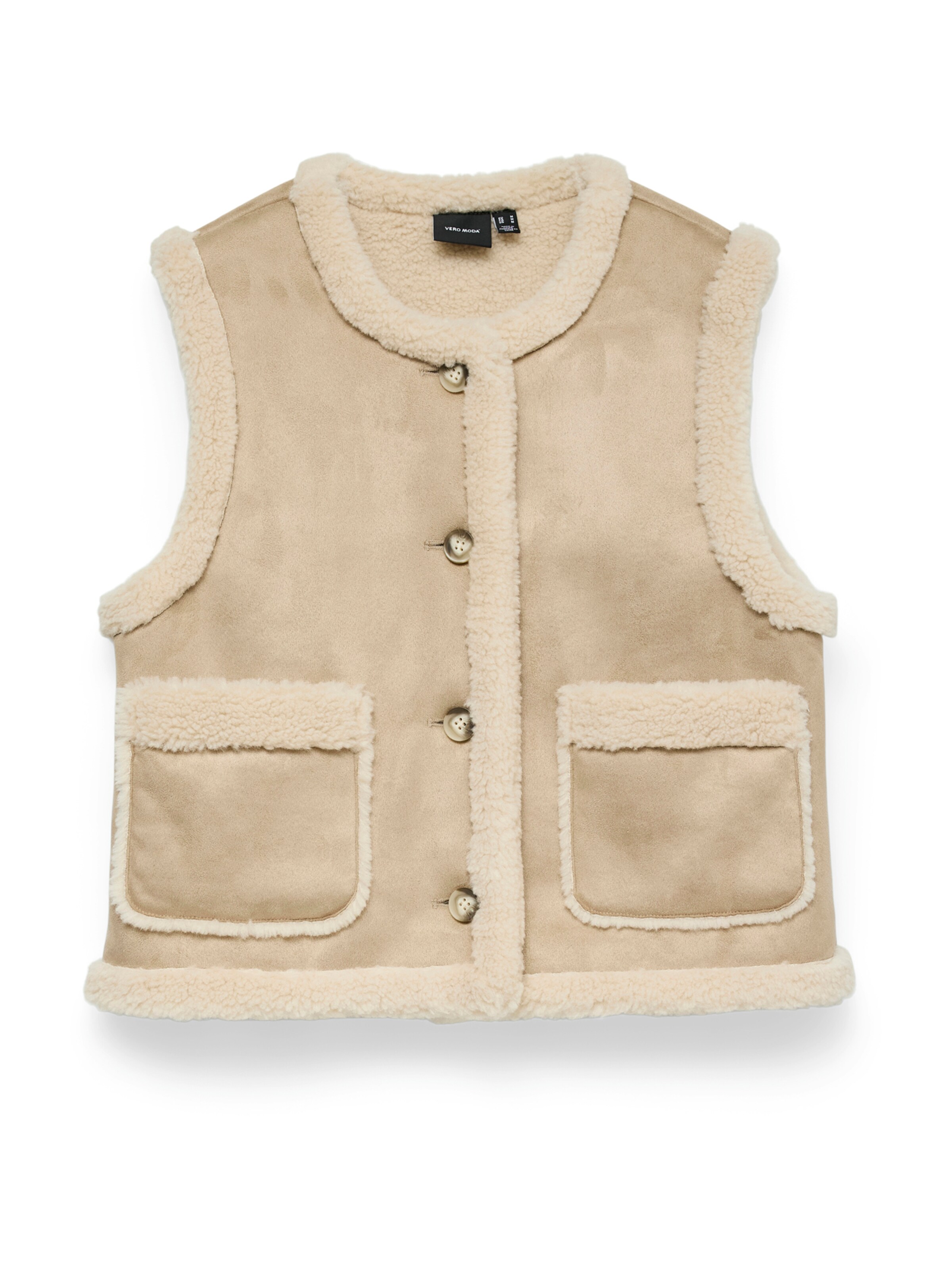 VERO MODA Vest 'VMLINA', värv hall: eest vaates
