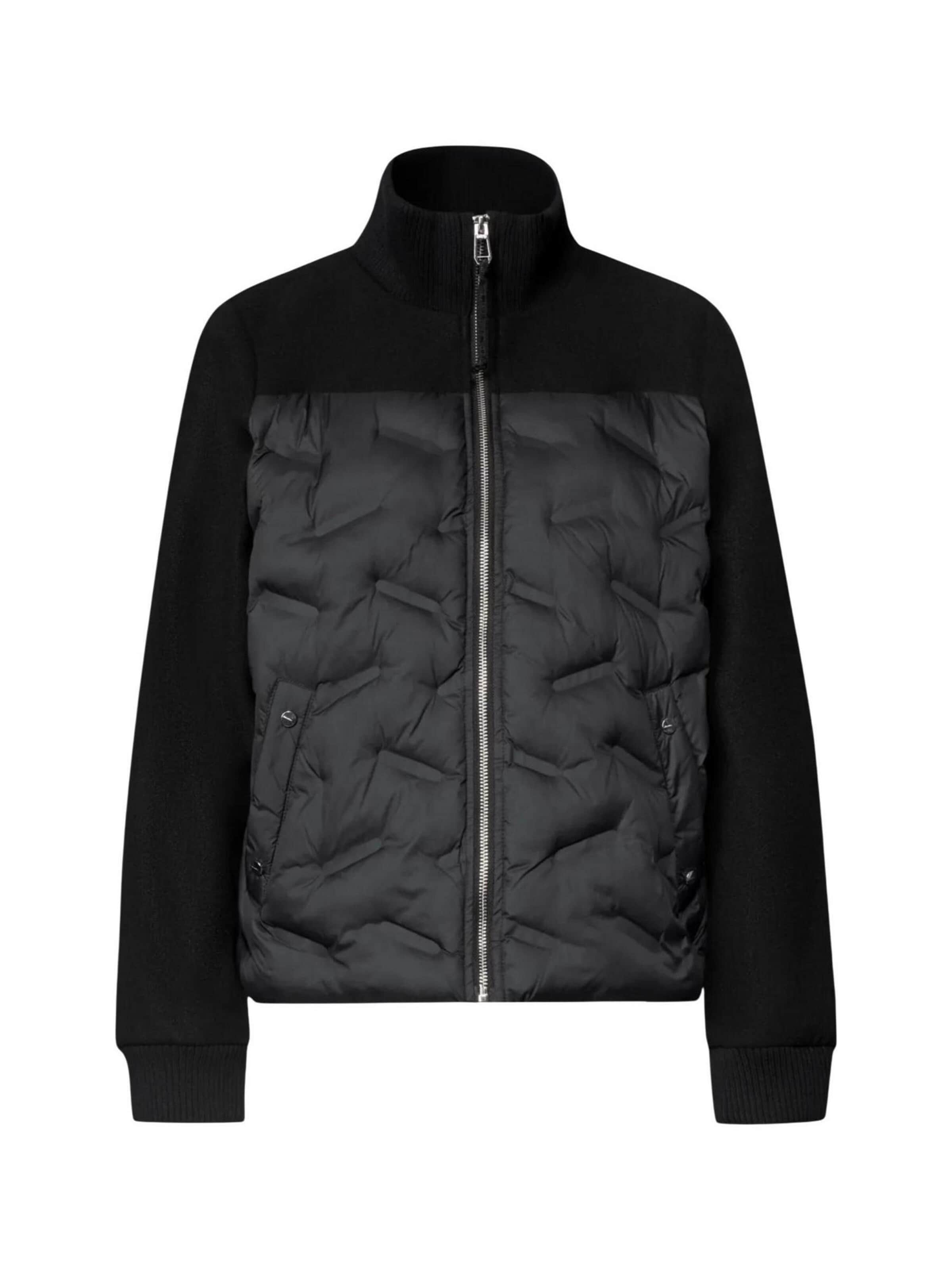 STREET ONE Winter jacket 'LTD QR Short Mat Mix Jkt w. Glued 202254' in Black