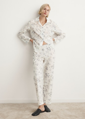 MANGO Schlafhemd 'Fluir' in Blau