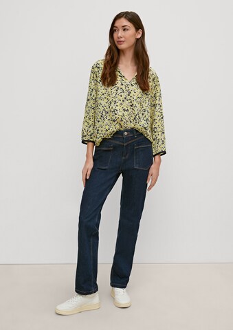 Chemisier comma casual identity en jaune