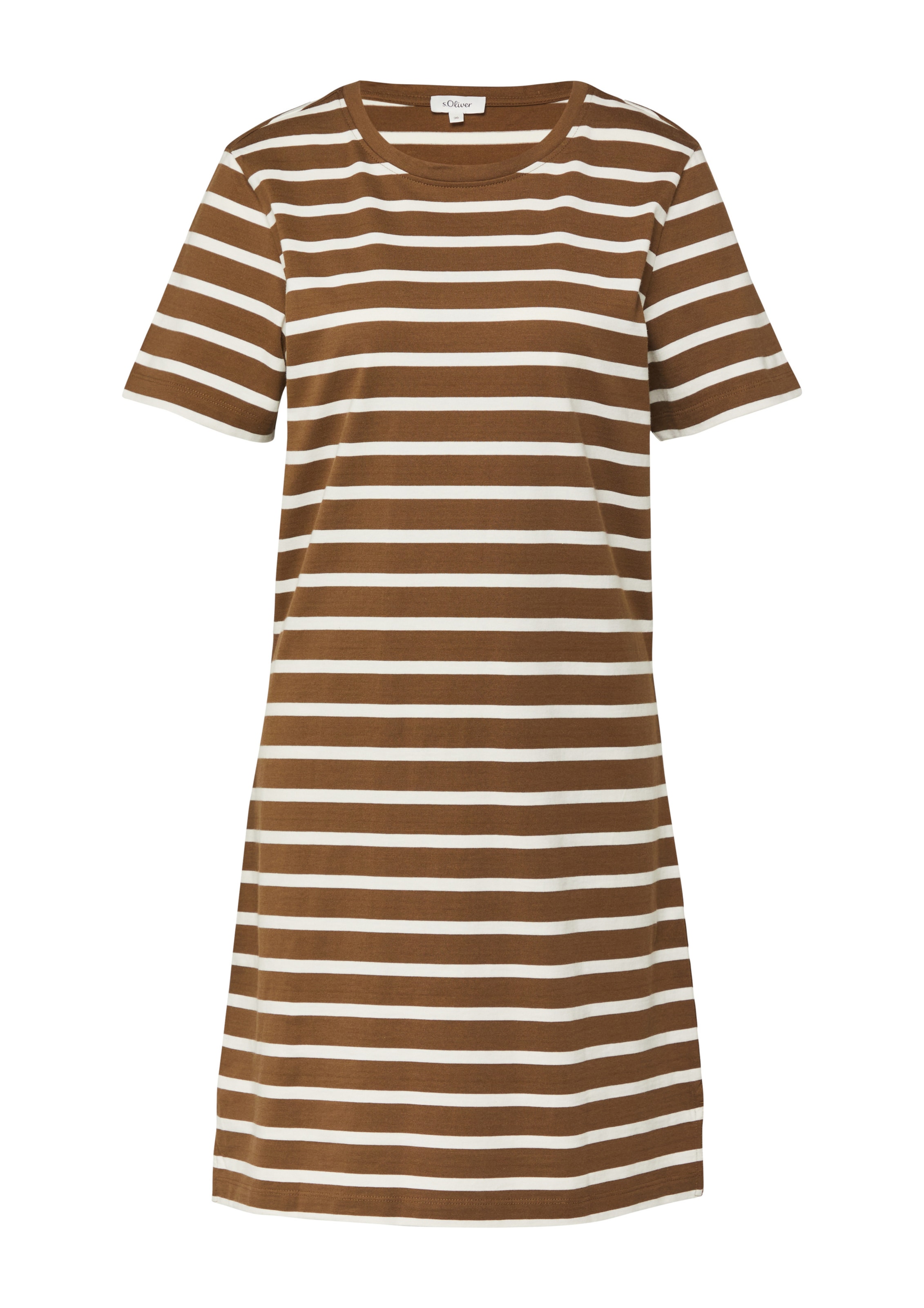 s.Oliver Kleid in Braun: Vorderseite
