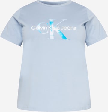 Calvin Klein Jeans Curve T-Shirt in Blau: predná strana