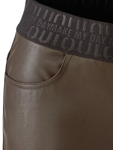 OUI Slimfit Hose in Braun