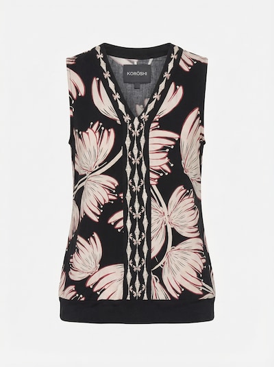 Maglietta KOROSHI di colore beige / rosa antico / nero, Visualizzazione prodotti