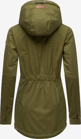 Ragwear Toiminnallinen takki 'Zuzka' värissä vihreä