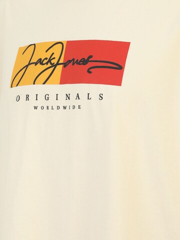 Jack & Jones Plus Shirt 'JORFrederiksberg' in Beige