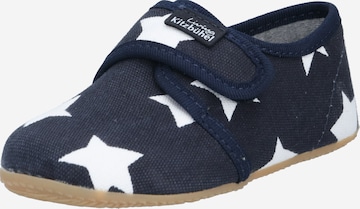 Living Kitzbühel Slipper 'Sterne' in Blue: front