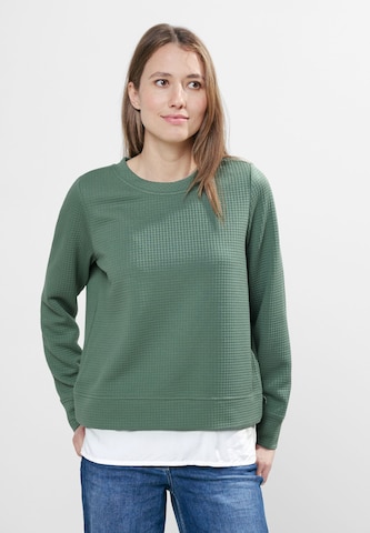 CECIL Sweatshirt in Green: front