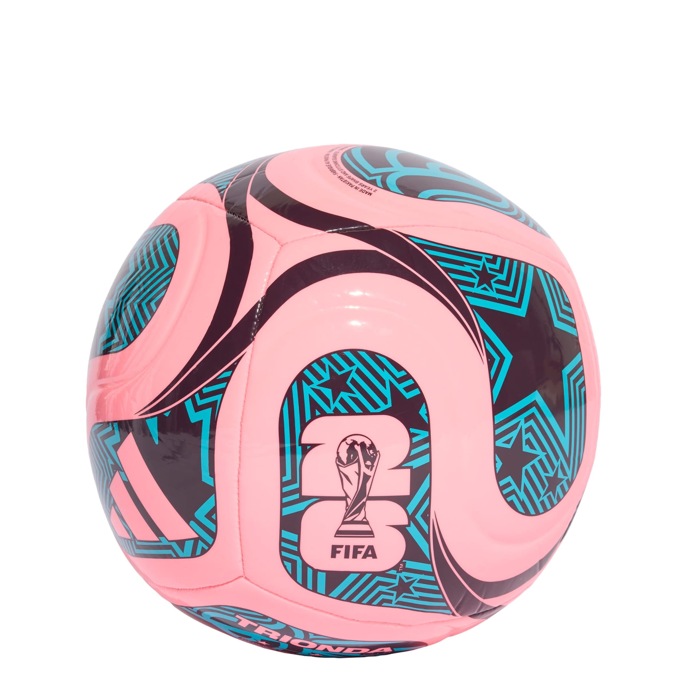 Pallone 'FIFA Fussball-Weltmeisterschaft™ Trionda Club' di ADIDAS PERFORMANCE in rosa: frontale