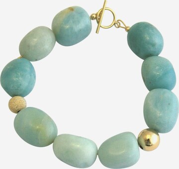 Gemshine Armband 'Amazonite' in Goud: voorkant