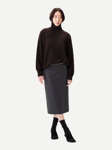 GOBI Cashmere - Jersey 'Unisex High-Neck Cashmere Sweater' en marrón