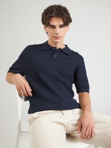 Pull-over 'Akoppo' BOSS en bleu : devant