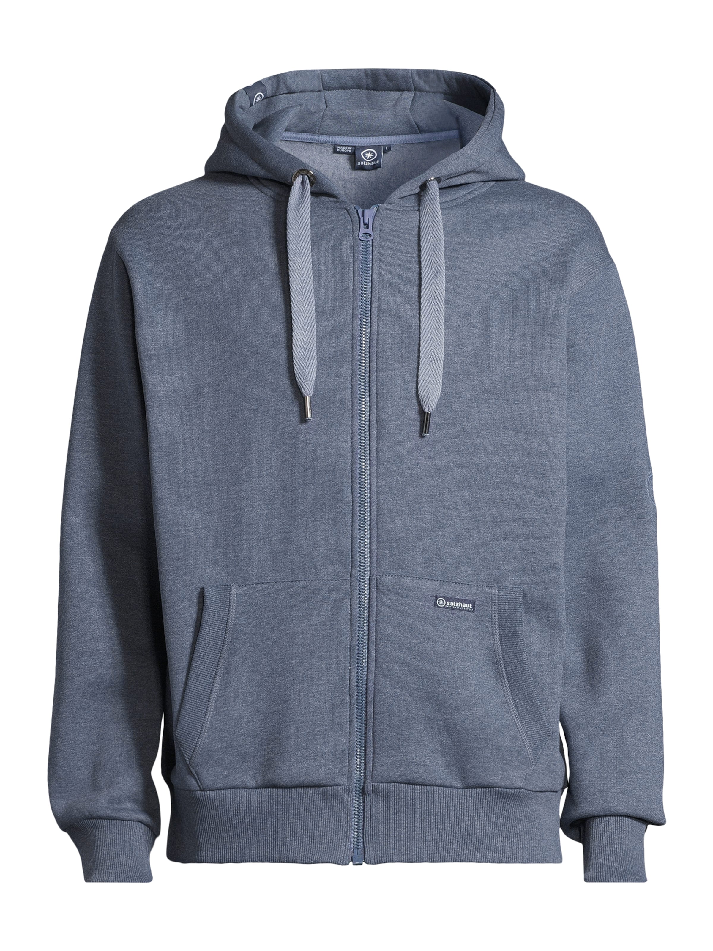 salzhaut Sweatvest 'Breker' in Blauw: voorkant