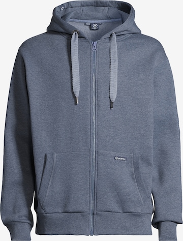 salzhaut Sweatvest 'Breker' in Blauw: voorkant