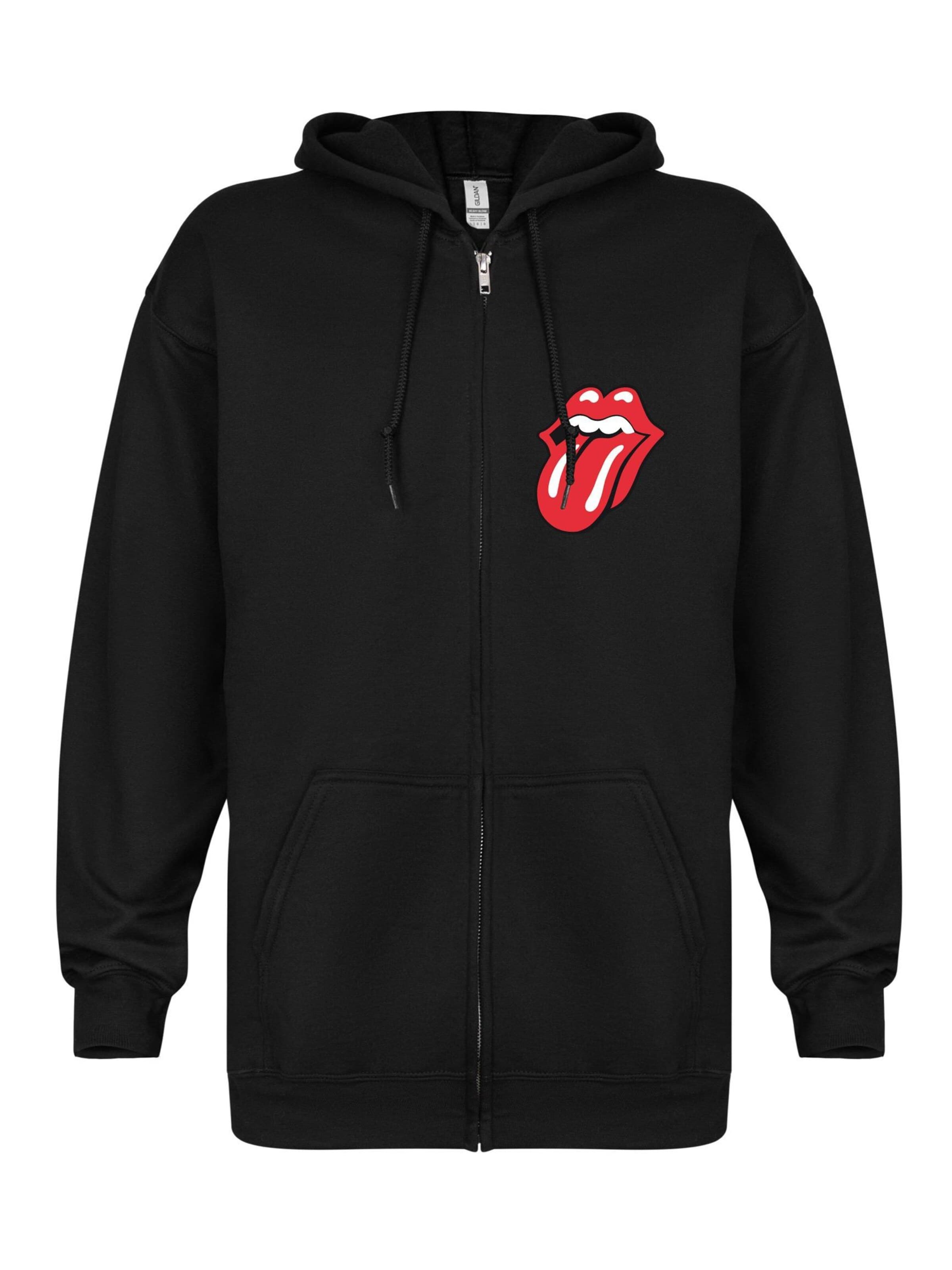 Giacca di felpa 'Tour 1978' di THE ROLLING STONES in nero: frontale