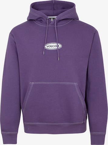 Volcom Sweatshirt 'Workard' in Purple: front