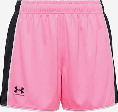 XS dydžio Sportinės kelnės 'Challenger' iš UNDER ARMOUR, spalva – šviesiai rožinė / juoda / balta, Prekių apžvalga