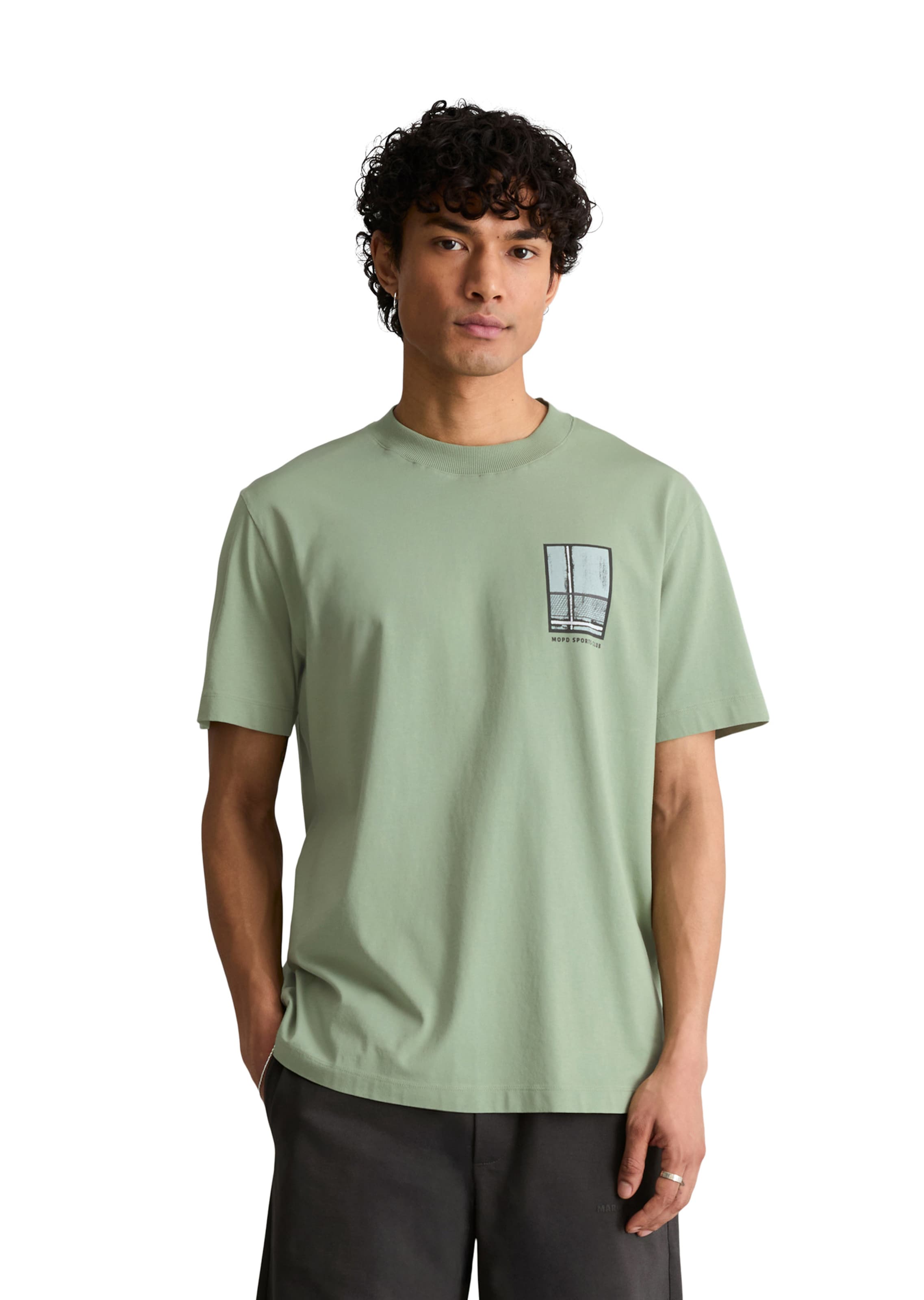 Marc O'Polo DENIM Shirt in Groen: voorkant