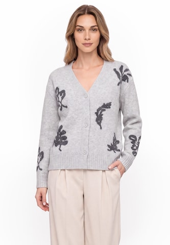 Usha - Cárdigan en gris: frente