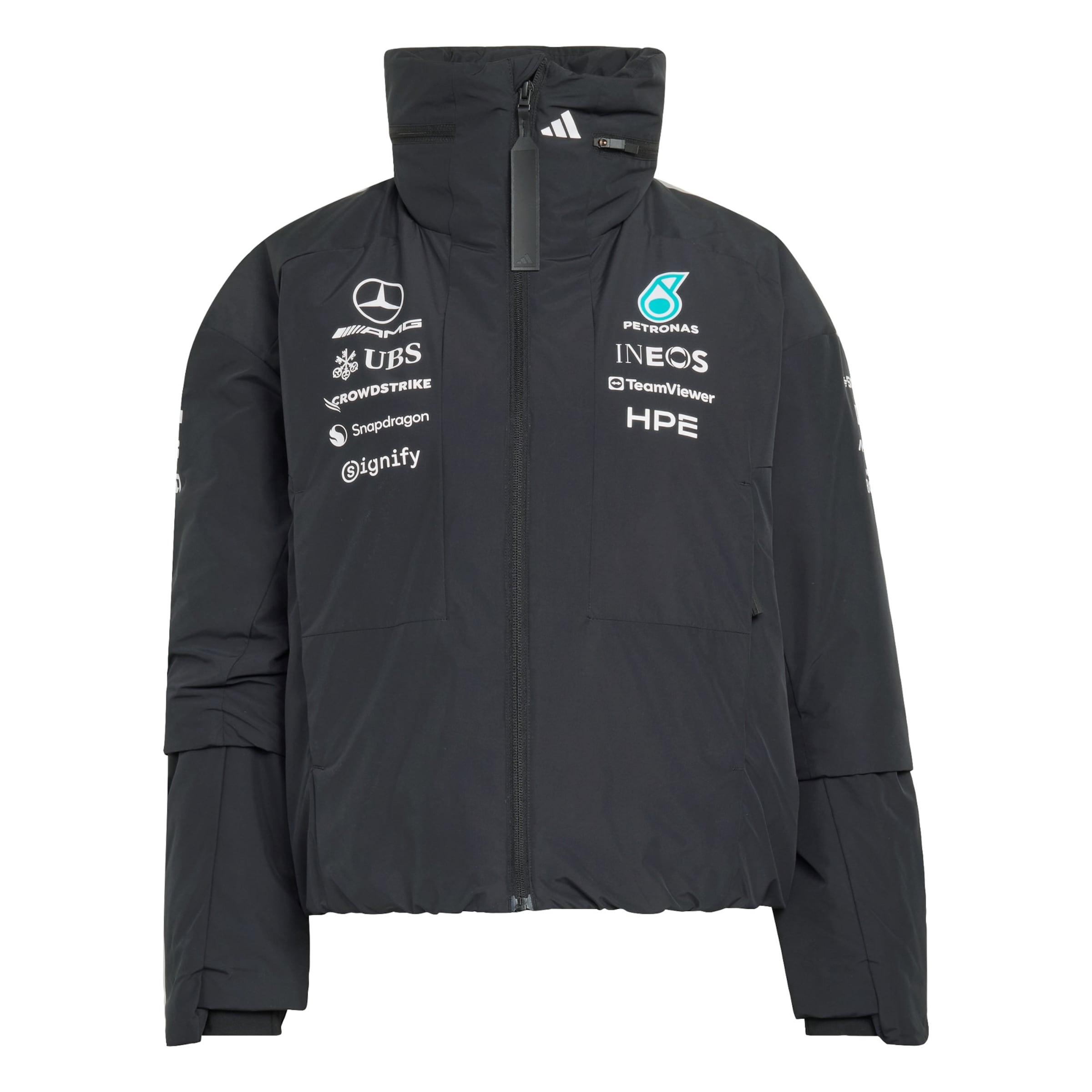 ADIDAS PERFORMANCE Sportsjakke 'Mercedes AMG Petronas Formula 1 Team' i sort: forside