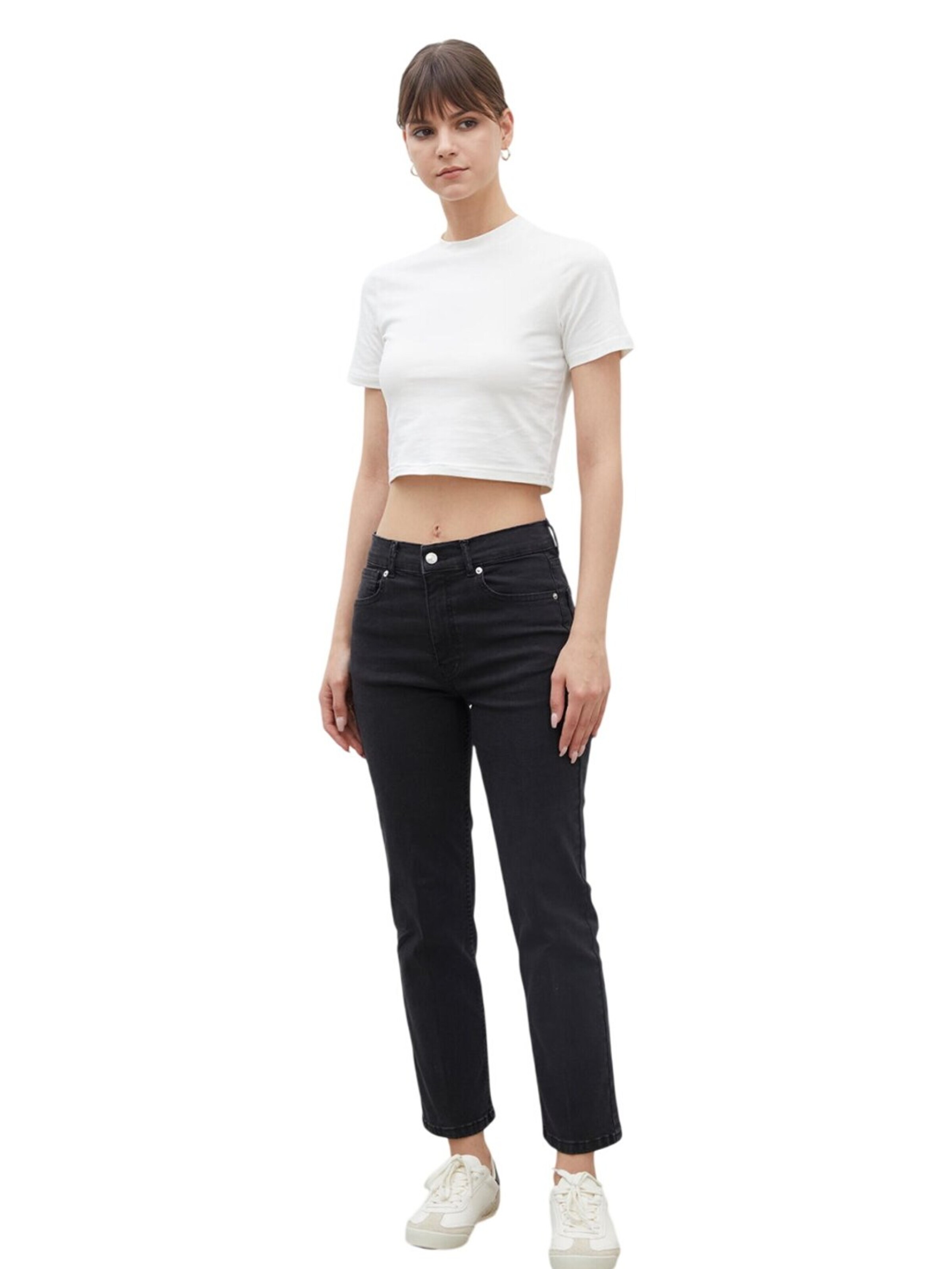 MANUKA Skinny Hose in Schwarz