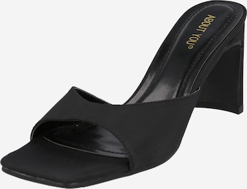 ABOUT YOU Sandals 'Claire' in Black: front
