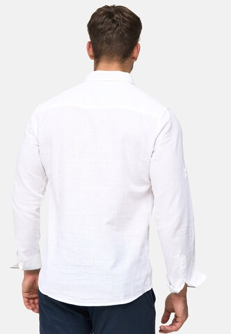 INDICODE JEANS Regular Fit Hemd 'Brayden' in Weiß