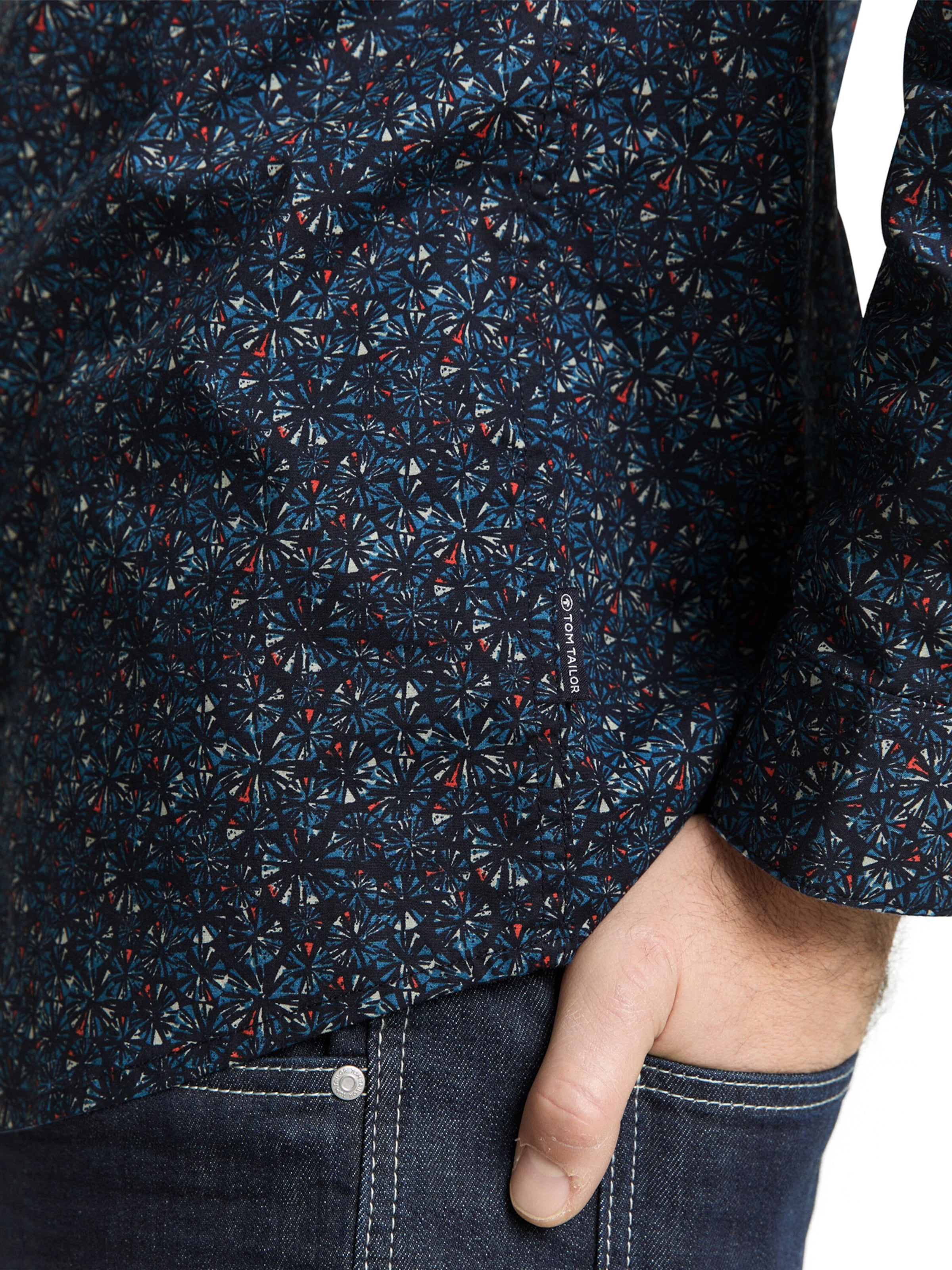 TOM TAILOR Slim fit Ing - kék