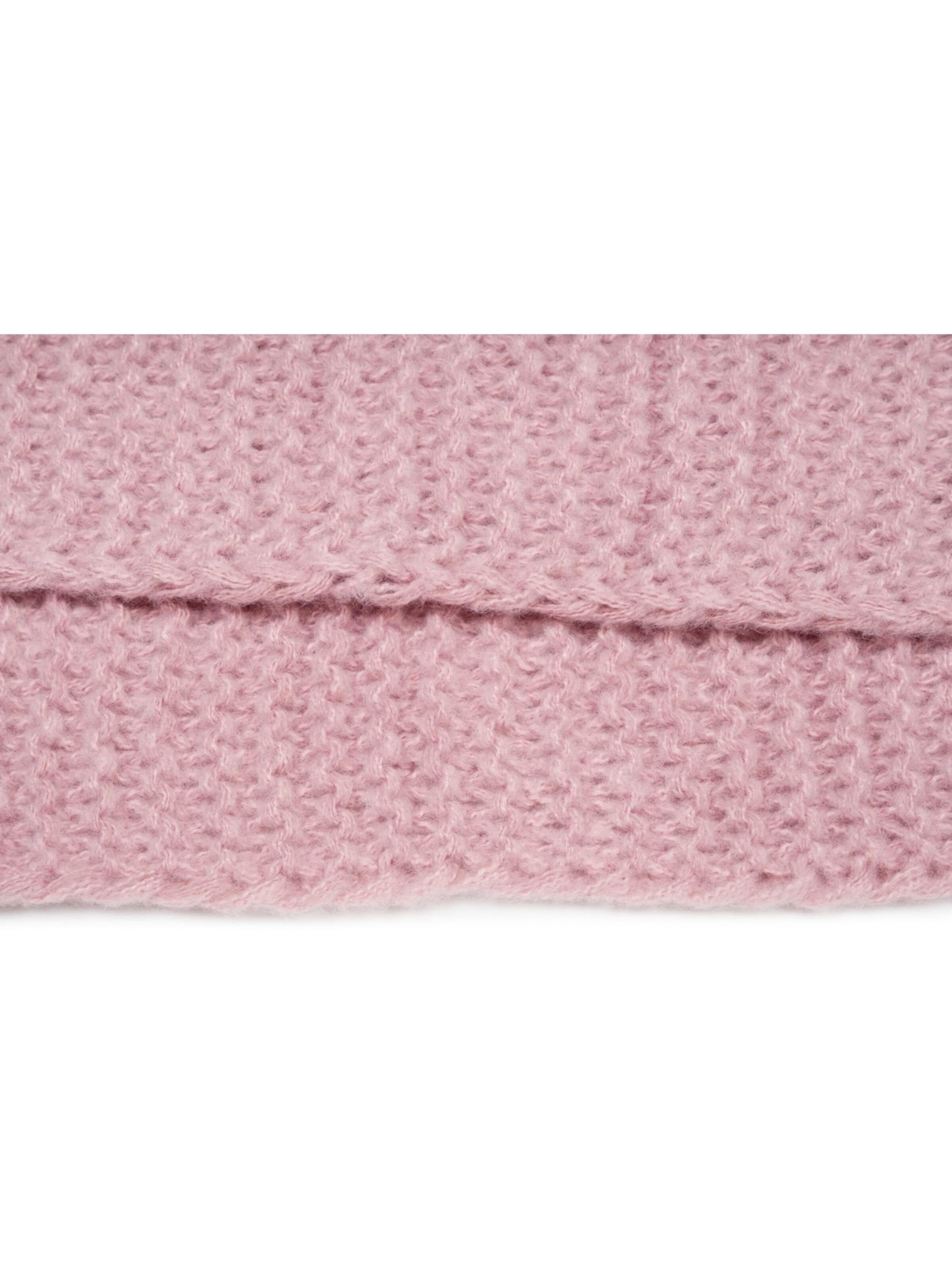 styleBREAKER Schlauchschal 'Strick Loop Wellenmuster'‌‌‌‌ in Pink