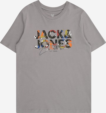 Maglietta 'JJGEPLAS' di Jack & Jones Junior in grigio: frontale