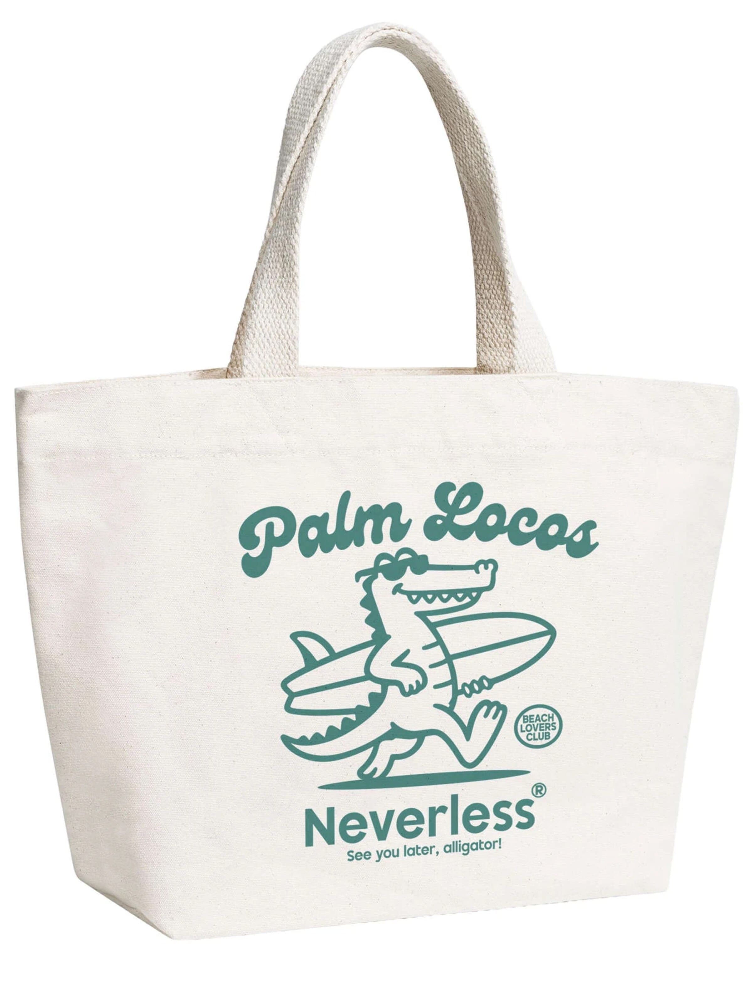 Neverless Strandtasche 'Palm Locos'‌‌‌‌ in One Size in nude, Produktansicht