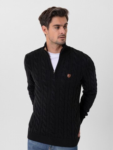Jacey Quinn Pullover 'Edward' in Schwarz