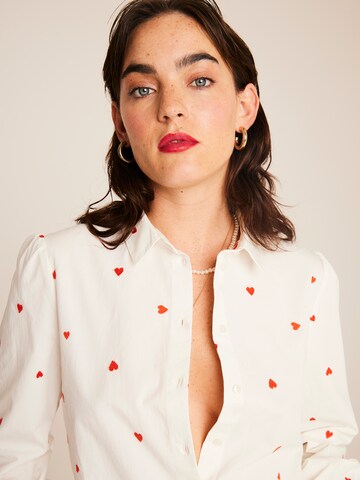 ICHI Blouse 'IH SANAZ' in Wit