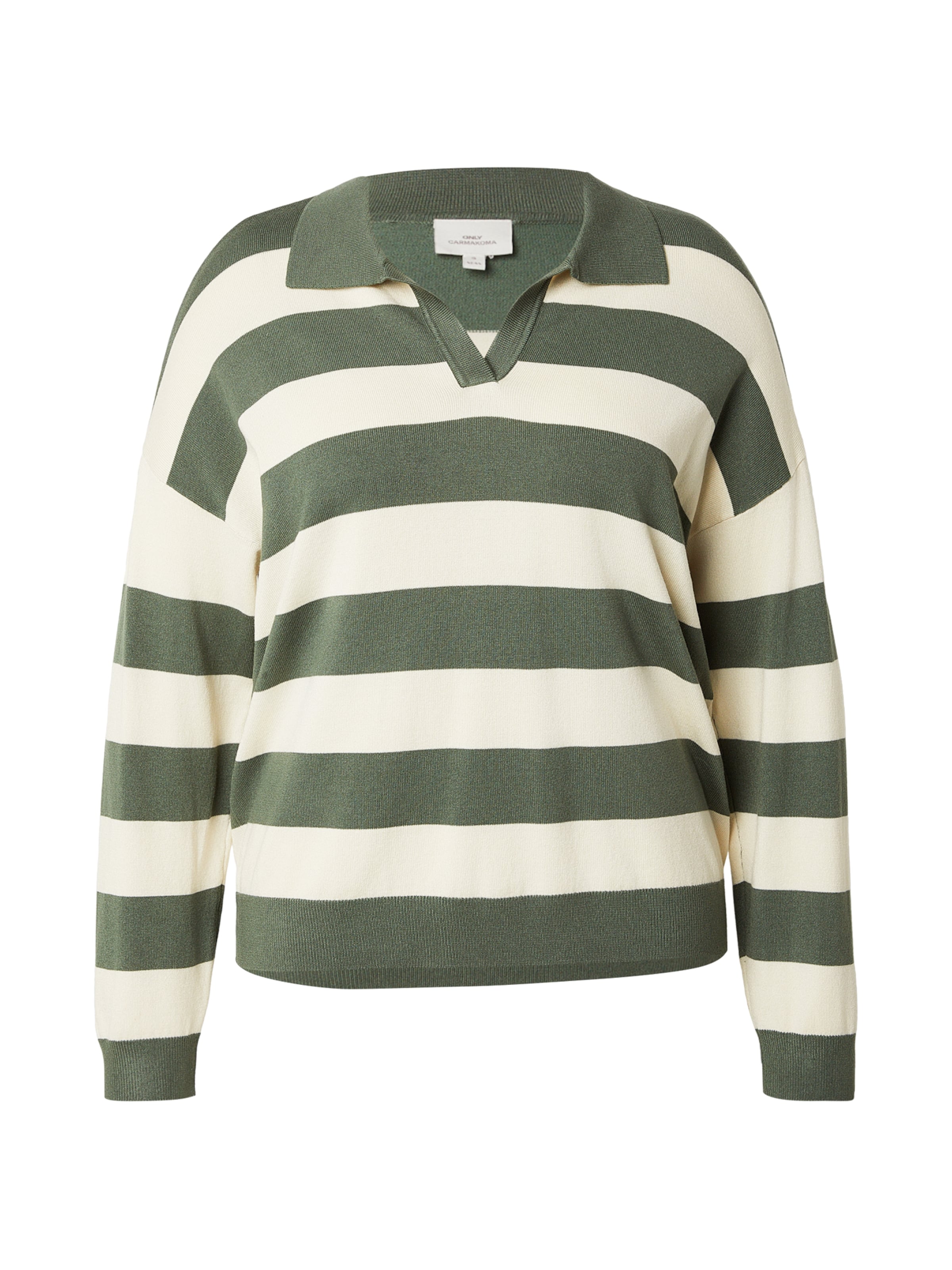 ONLY Carmakoma Pullover 'CARMEDDIE' in Grün: Vorderseite