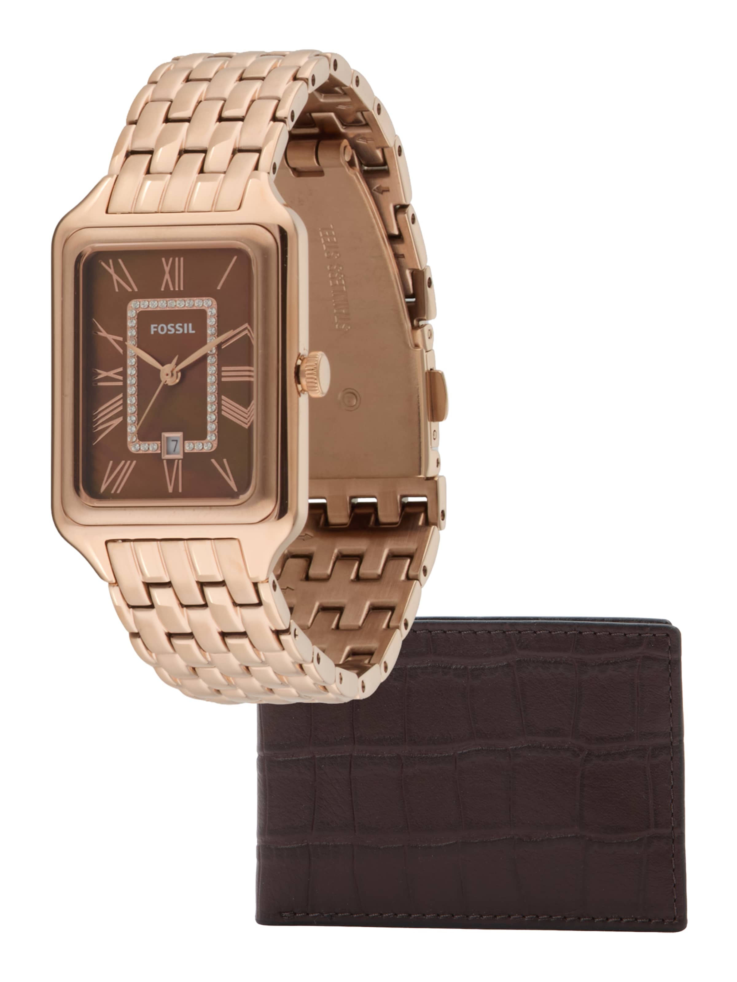Montre à affichage analogique FOSSIL en or