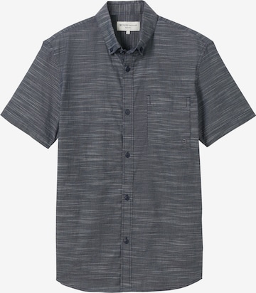 Coupe regular Chemise TOM TAILOR DENIM en bleu : devant