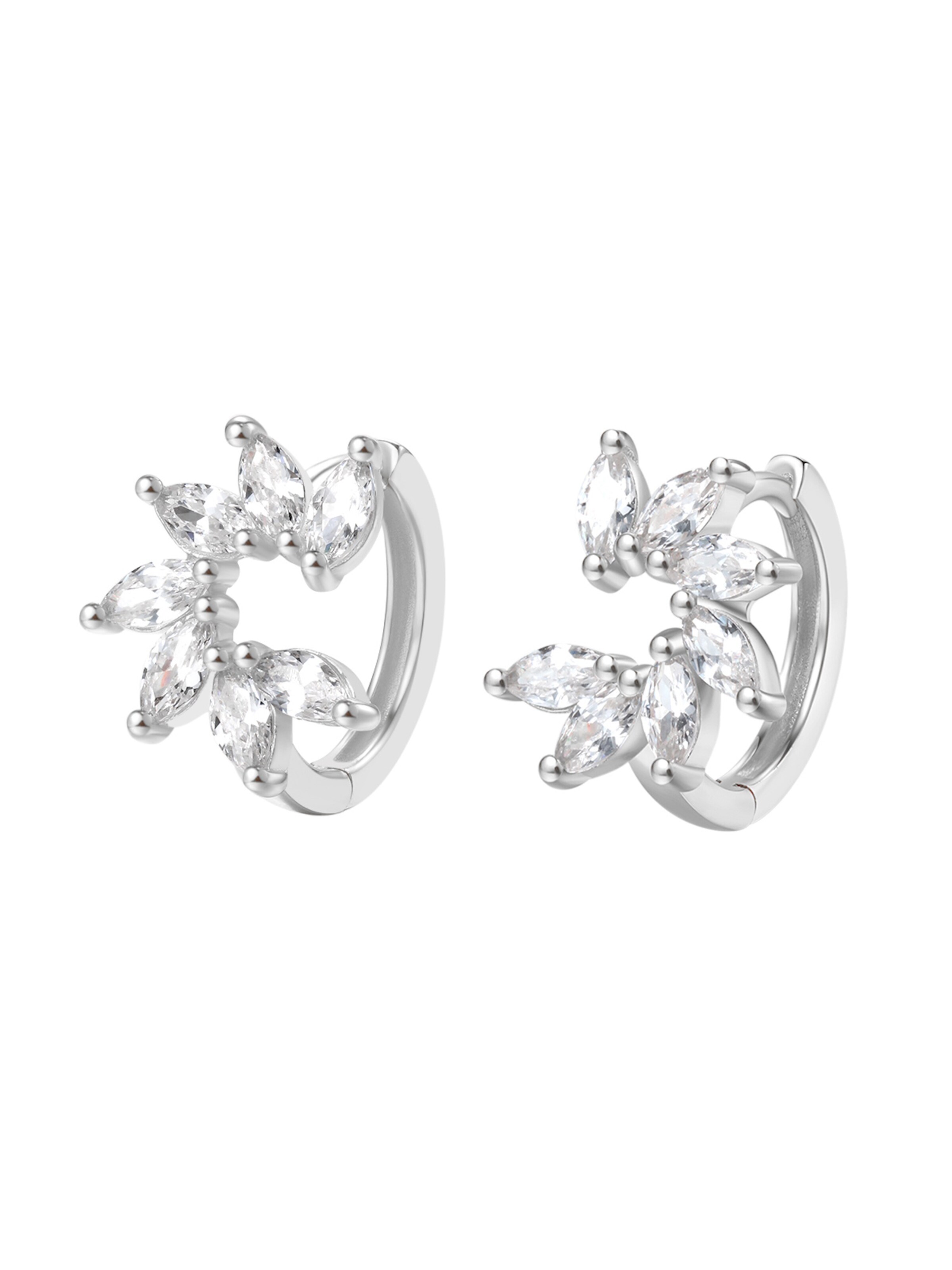 Hey Happiness - Pendientes 'Petal' en plata