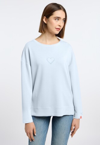 Frieda & Freddies NY Langarmshirt in Blau: Vorderseite
