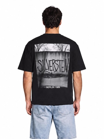 Silverstein Official Shirt 'Silverstein-Official  T-shirt Berlin City Lights schwarz Tee'‌‌‌‌‌‌‌‌‌ in Schwarz: Vorderseite