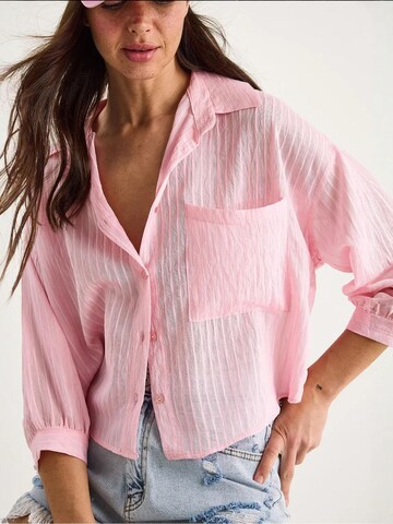 Bianco Lucci Blouse 'Hemden' in Pink