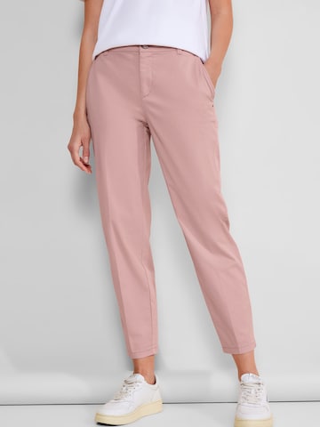 STREET ONE Normální Chino kalhoty – pink
