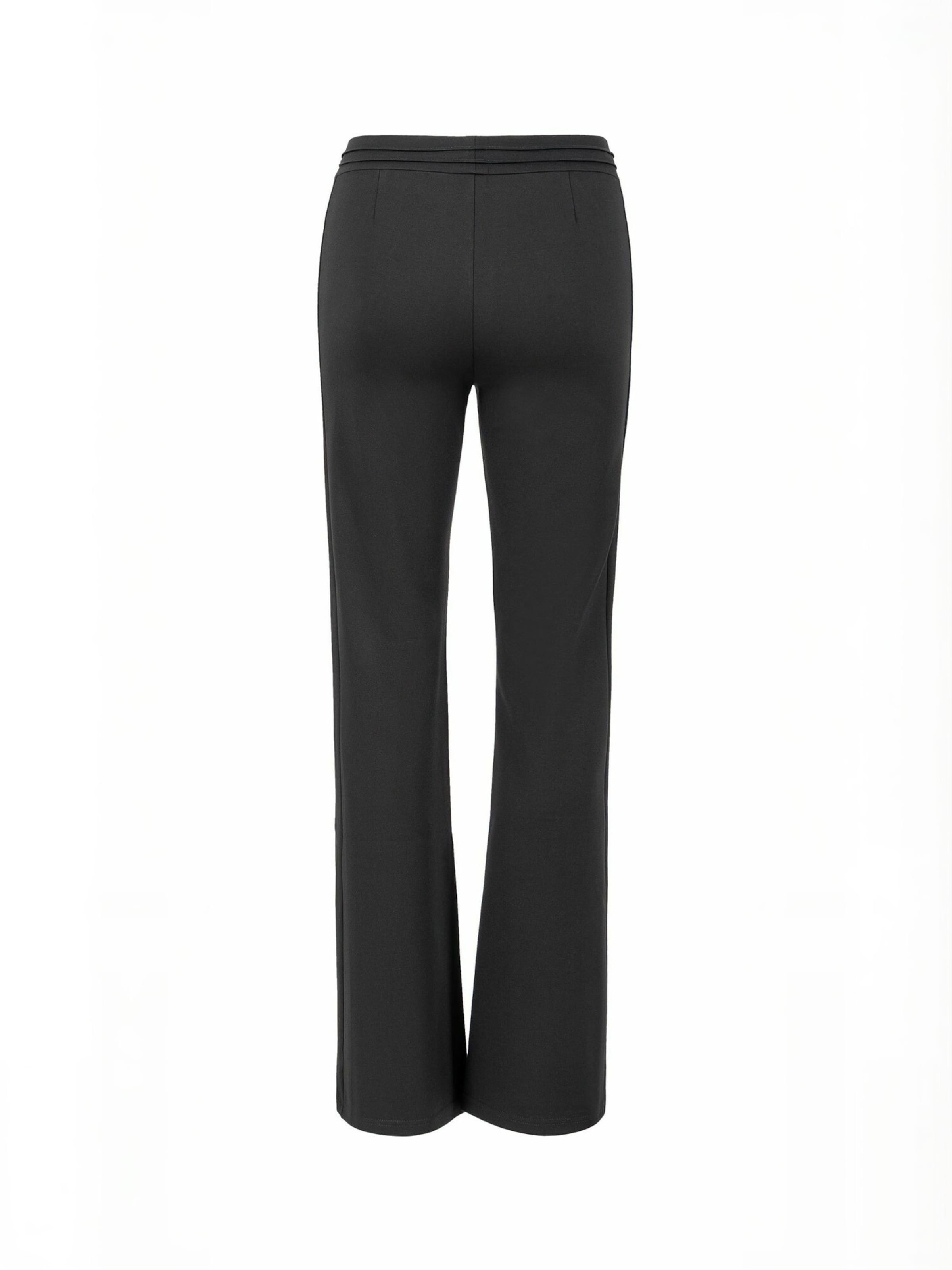 Coster Copenhagen - regular Pantalón ' Scuba ' en negro: atrás