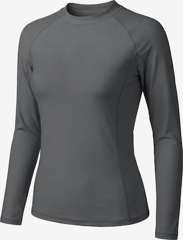 T-shirt fonctionnel 'Sports beach Long Sleeve UPF50+ top' MEETWEE en gris : devant